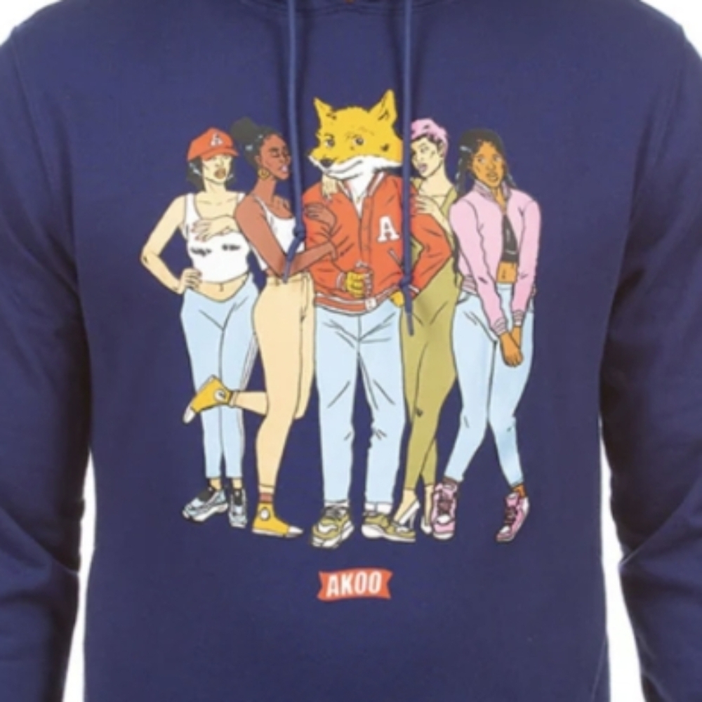 Akoo Squad Crew Pullover Hoodie Size XL - Picture 3 of 9